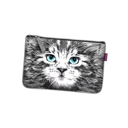 Bazyl Pochette In Grey Felt Pocket Line Bertoni