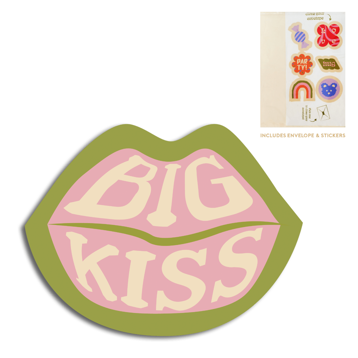 Cut-out card - Lips