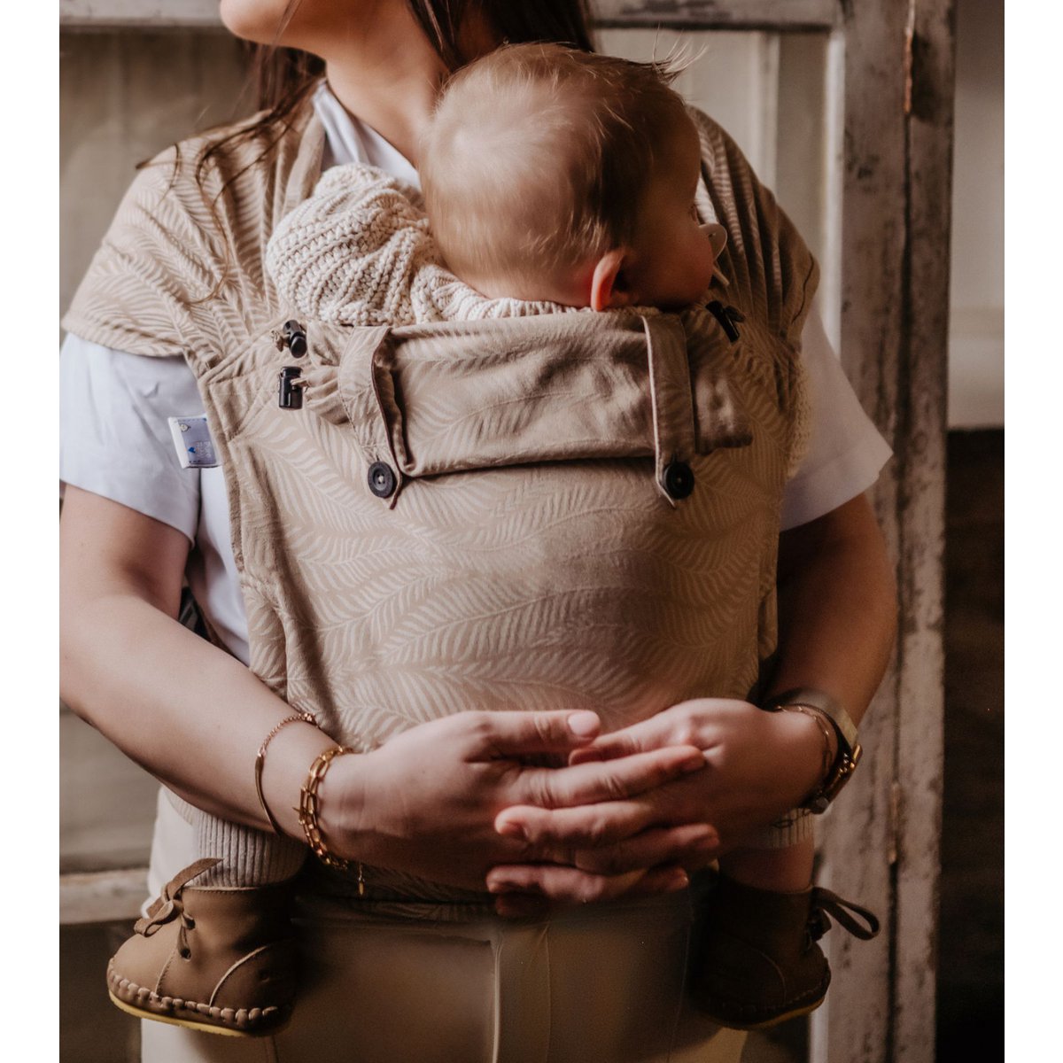 Baby Carrier Wrap & Go Baby - Palm - Beige / Sand