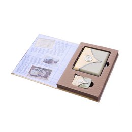 Coffret livre cadeau Etui à cigarettes VW Volkswagen et Briquet effet miroir Van