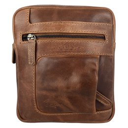 Skuldertaske eller Crossbody-taske i 6 farver glat læder med justerbar skulderrem