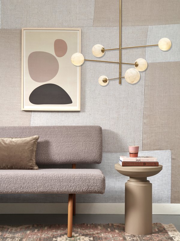 Hanglamp Carrara 3-armig, goud