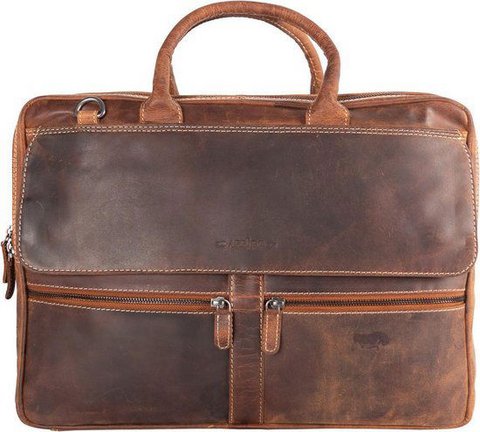 Arrigo laptoptas 17 inch cognac