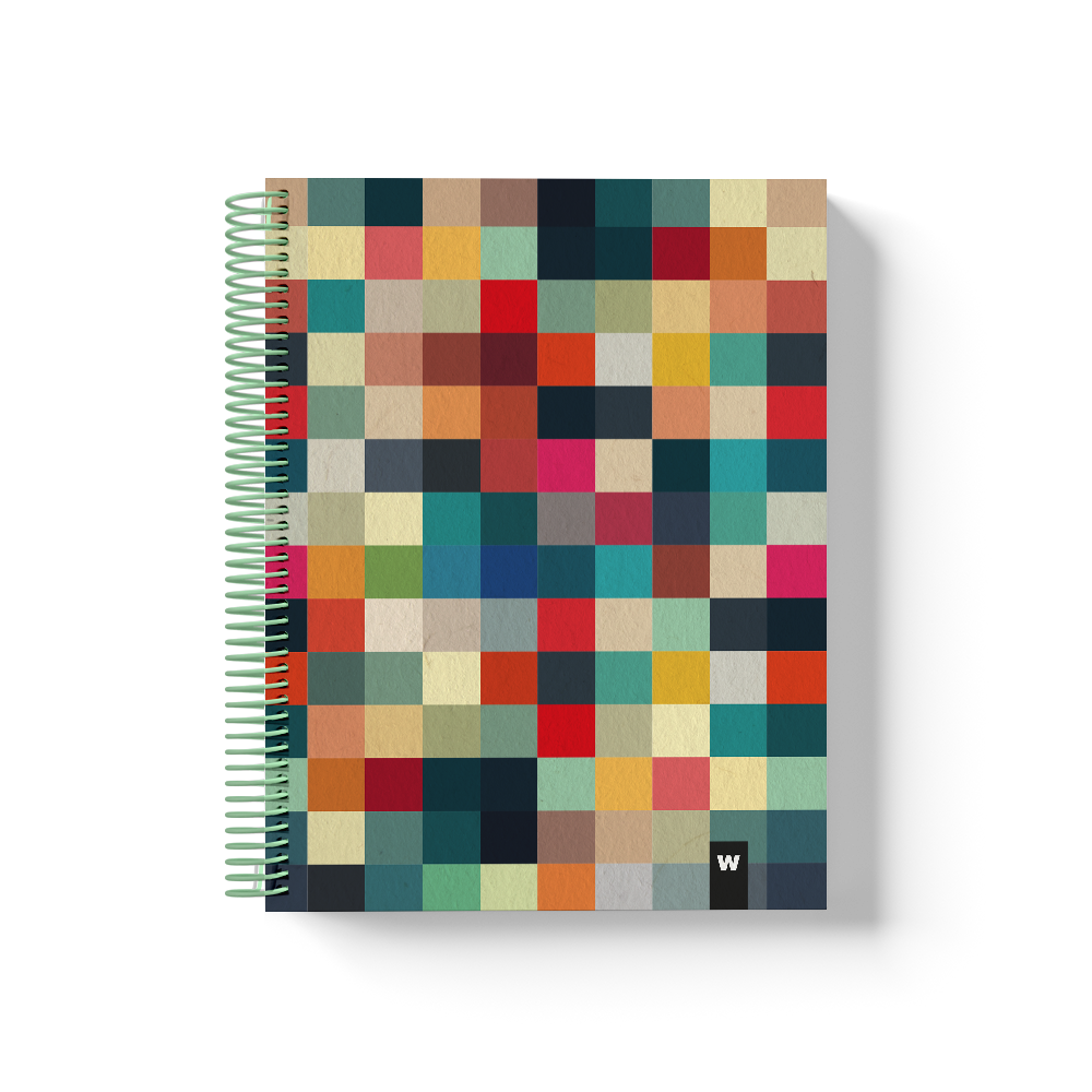 Farverige spiralnotesbøger | Pixel