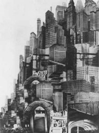 Pakiet magnesów na lodówkę Fritz Lang Metropolis Mega Modern Architecture (72 sztuki)
