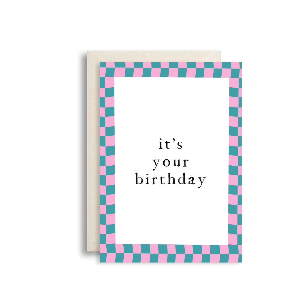 Tarjeta de felicitación es tu cumpleaños.