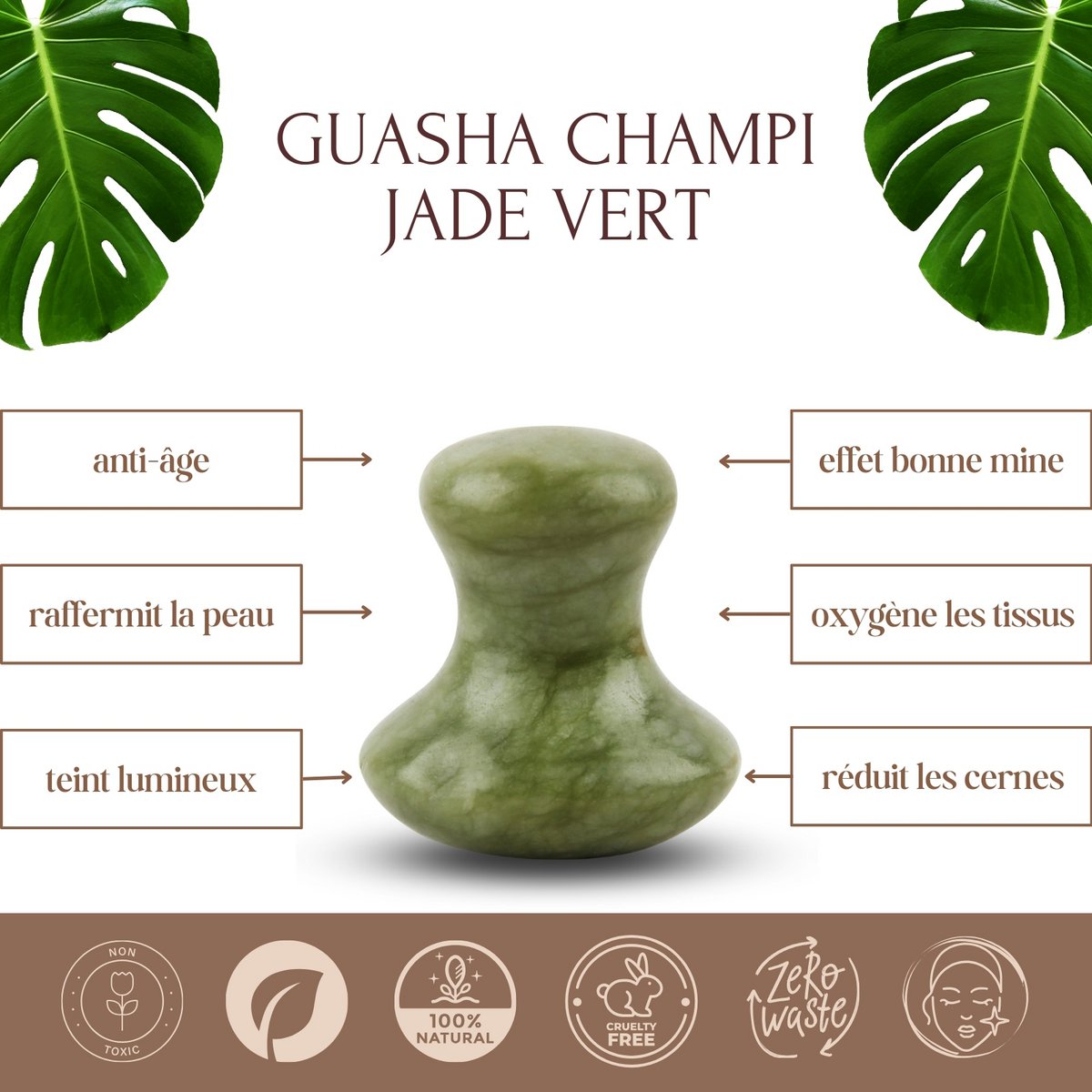 Gua Sha y Hongo en Piedra Natural | 6 modelos para elegir