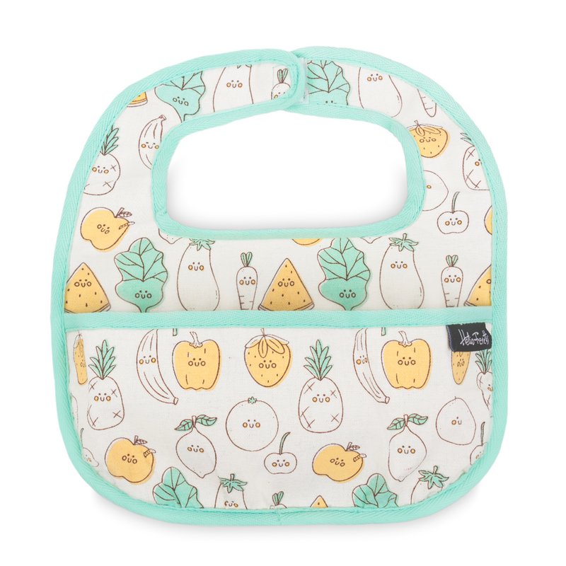 PACK 2 BAVOIR BÉBÉ ROSE ET VERT HF