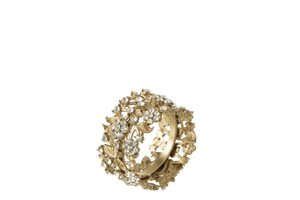 J-Line Breed napkin ring - metal - gold