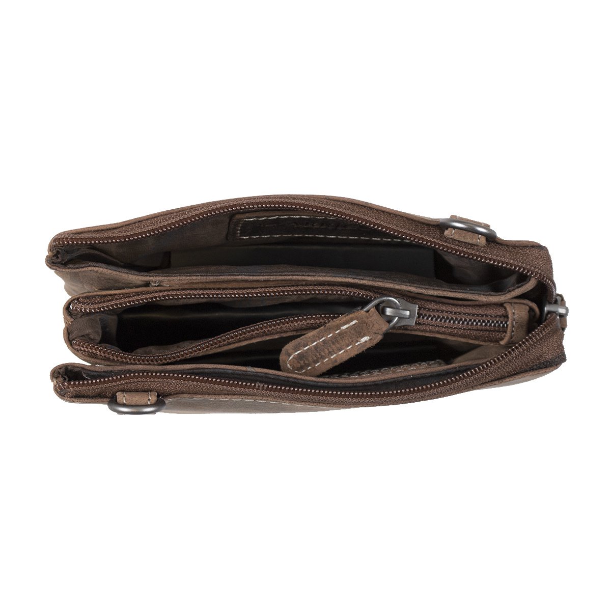 Lille skuldertaske I 3 farver Buffalo Læder - Festivaltaske - Lædertaske Lille - Crossbody taske til kvinder - Str. M