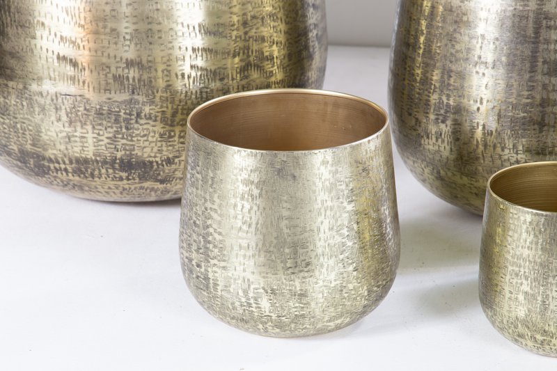 Karakter pot old gold hand grinded
