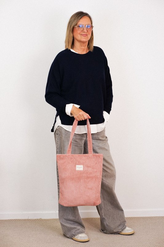 Tote Bag with zipper CREPE