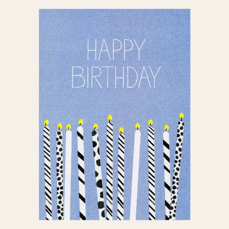 Risography Postcard - Happy Blue - DIN A6