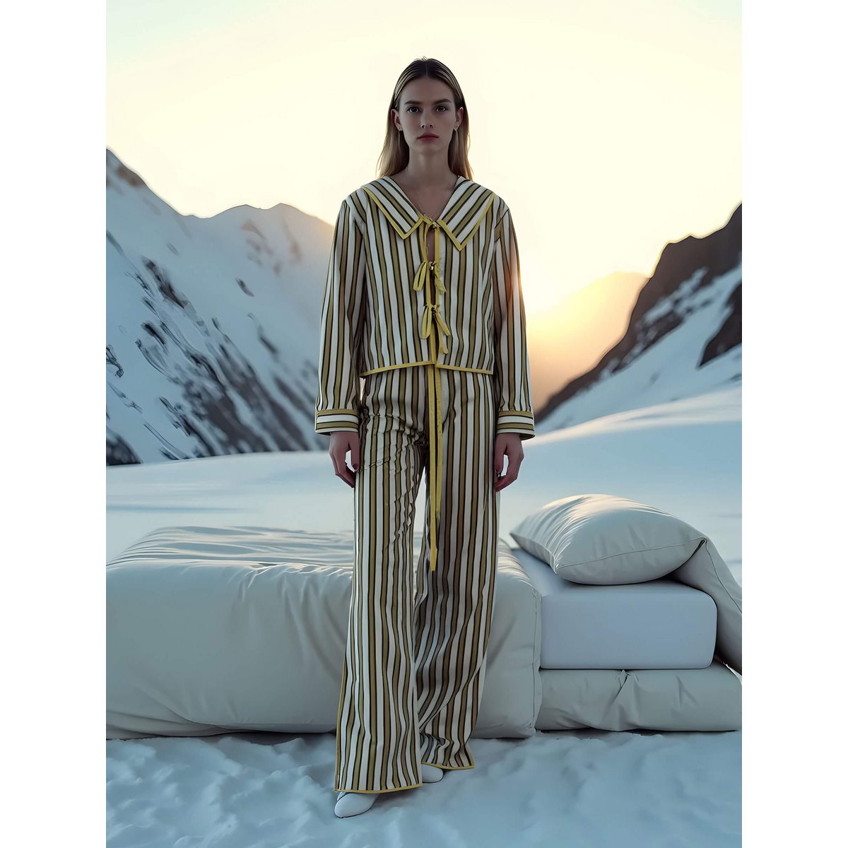 Blizzard gestreifte Pyjamahose