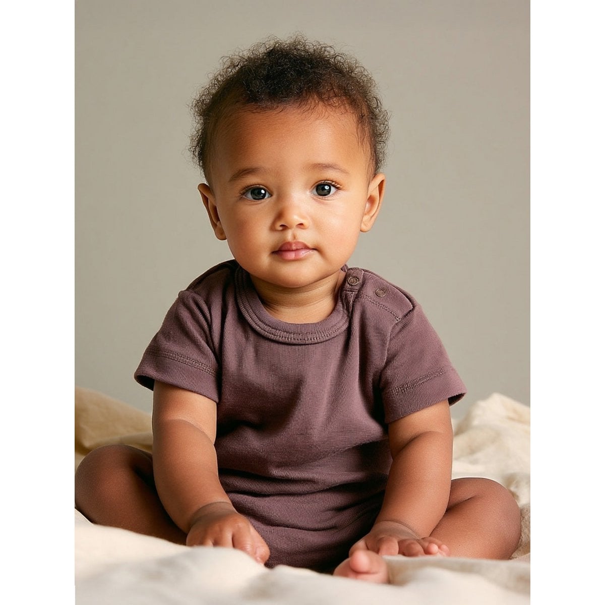 Body en laine manches courtes – Laine Mérinos – Twilight Mauve