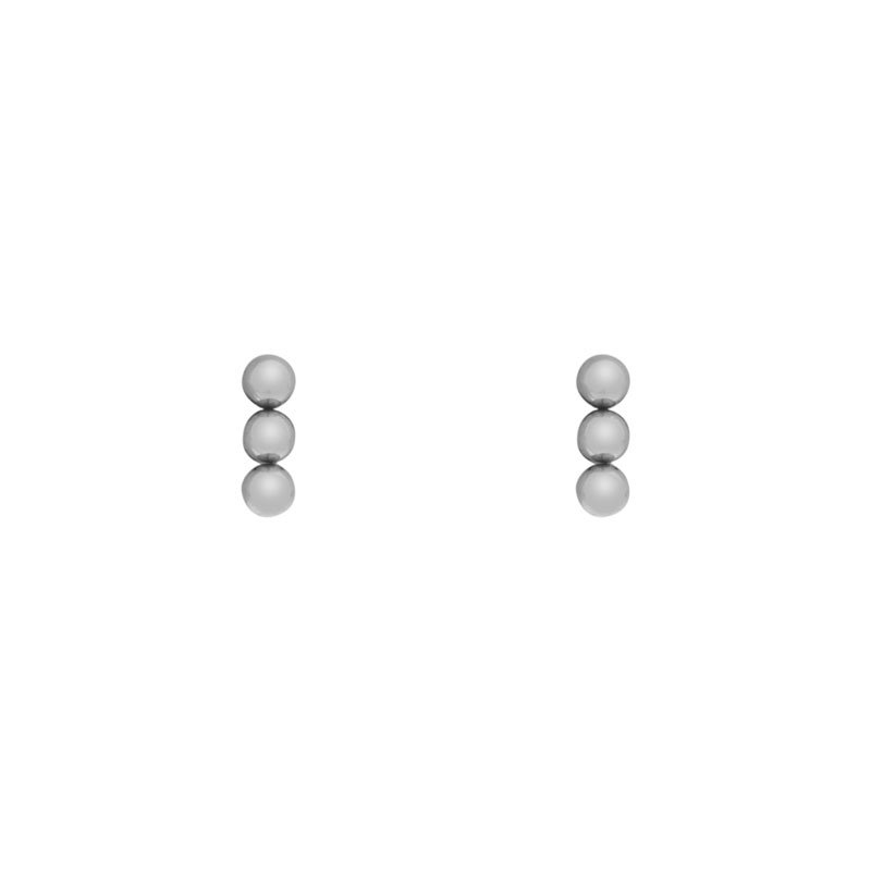 STUD EARRINGS DOTS IN A ROW