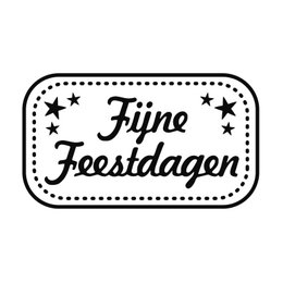 Fijne Feestdagen stempel (rand)