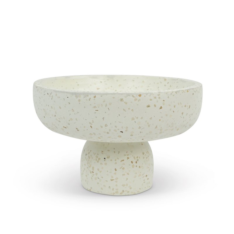 Bol sur pied shellrazzo 22x14,5cm