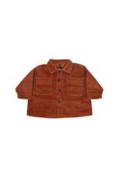 Veste oversize en velours côtelé - Rouille