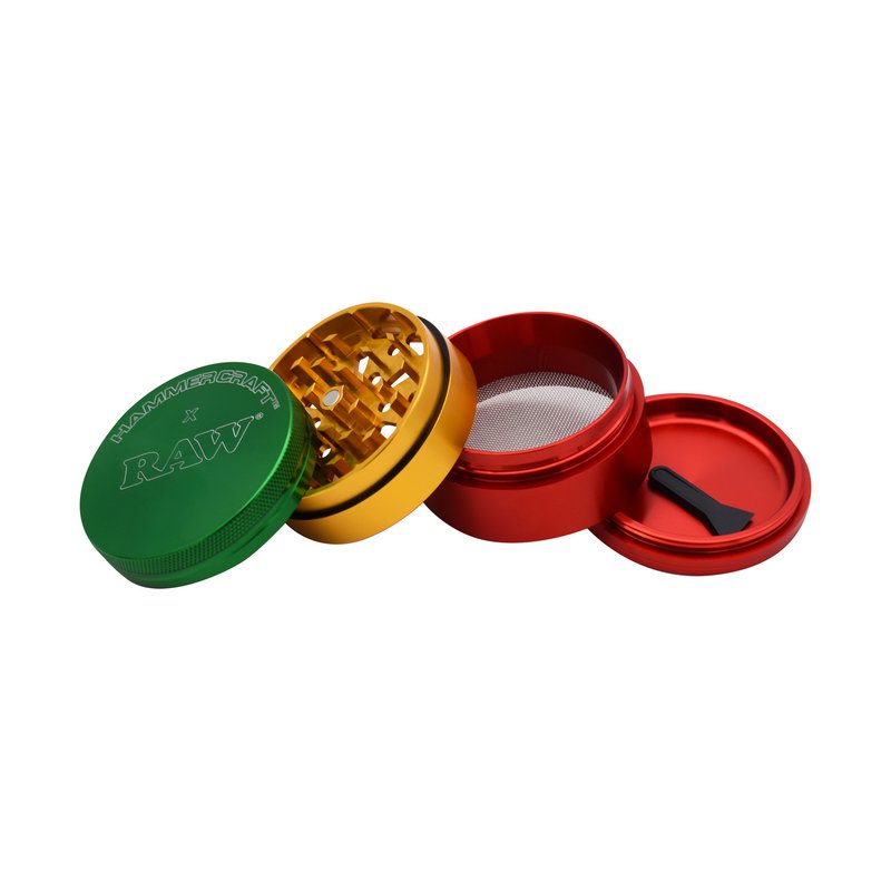 Młynek aluminiowy RASTA z 4 przegrodami