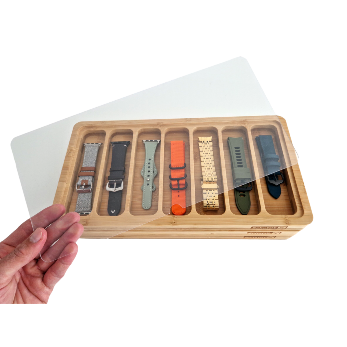 Smartwatch bandjes opberger - Bamboe
