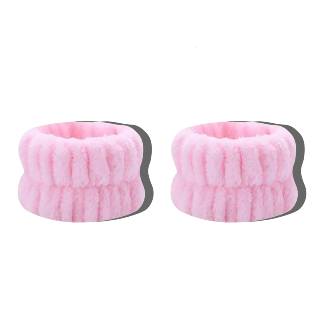 YOSMO Microfiber Wristbands – Keep Arms Dry While Cleansing – Set of 2
