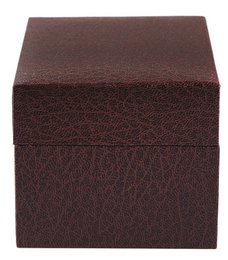 Watch folding box, cardboard, brown, 7.5 cm x 9 cm x 11 cm