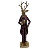 Beeld Hert in rode pak 8.5x6x27cm