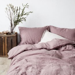 Set copripiumino in lino Ashes of Roses