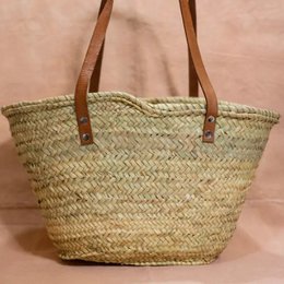 Shopper Marin - Handgemachte Basttasche