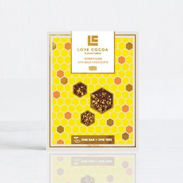 Barretta di cioccolato al latte 41% a nido d'ape