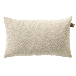 Dutch Decor AUGUSTA - Outdoor cushion 30x50 cm - Marshmallow - White and beige