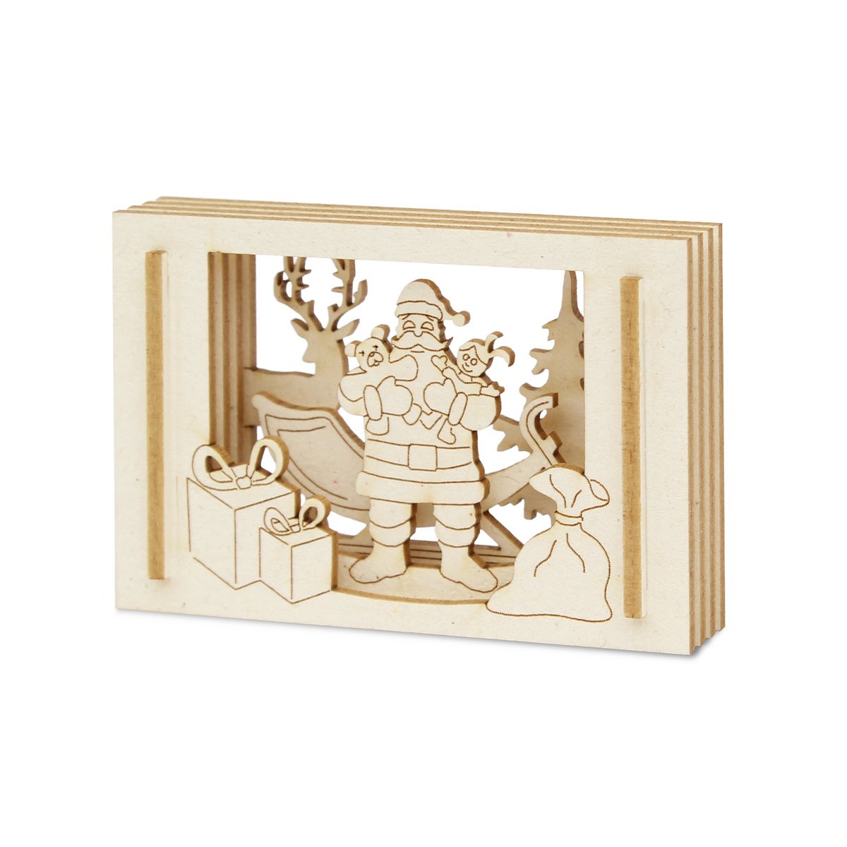 Weihnachtsmann-Silhoubox S