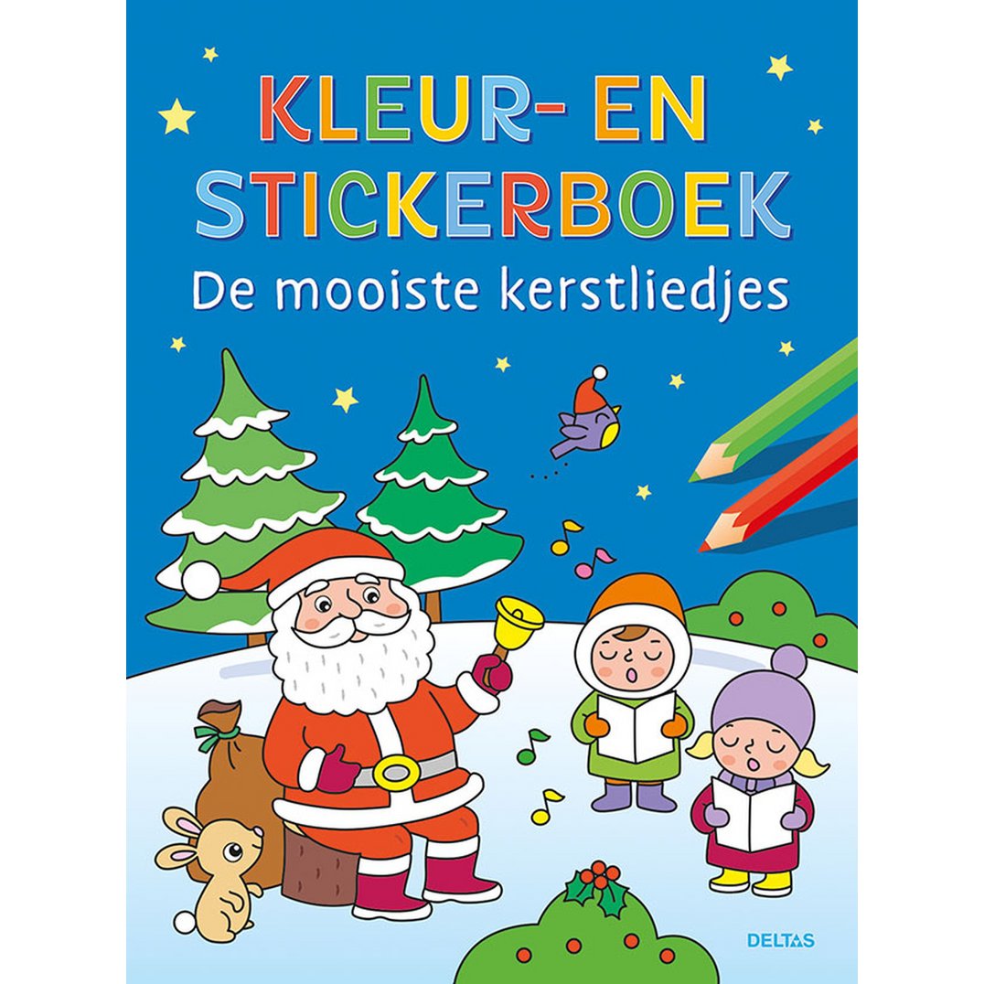 Coloring and sticker book Christmas songs