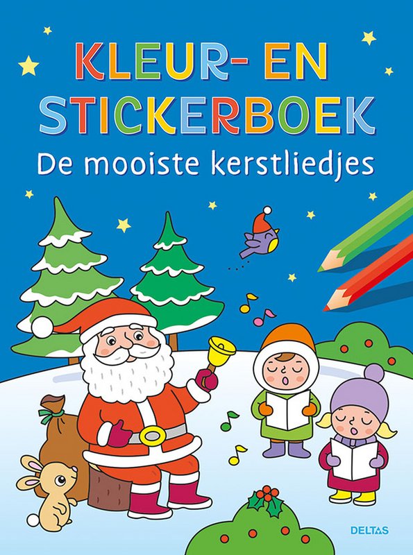 Coloring and sticker book Christmas songs
