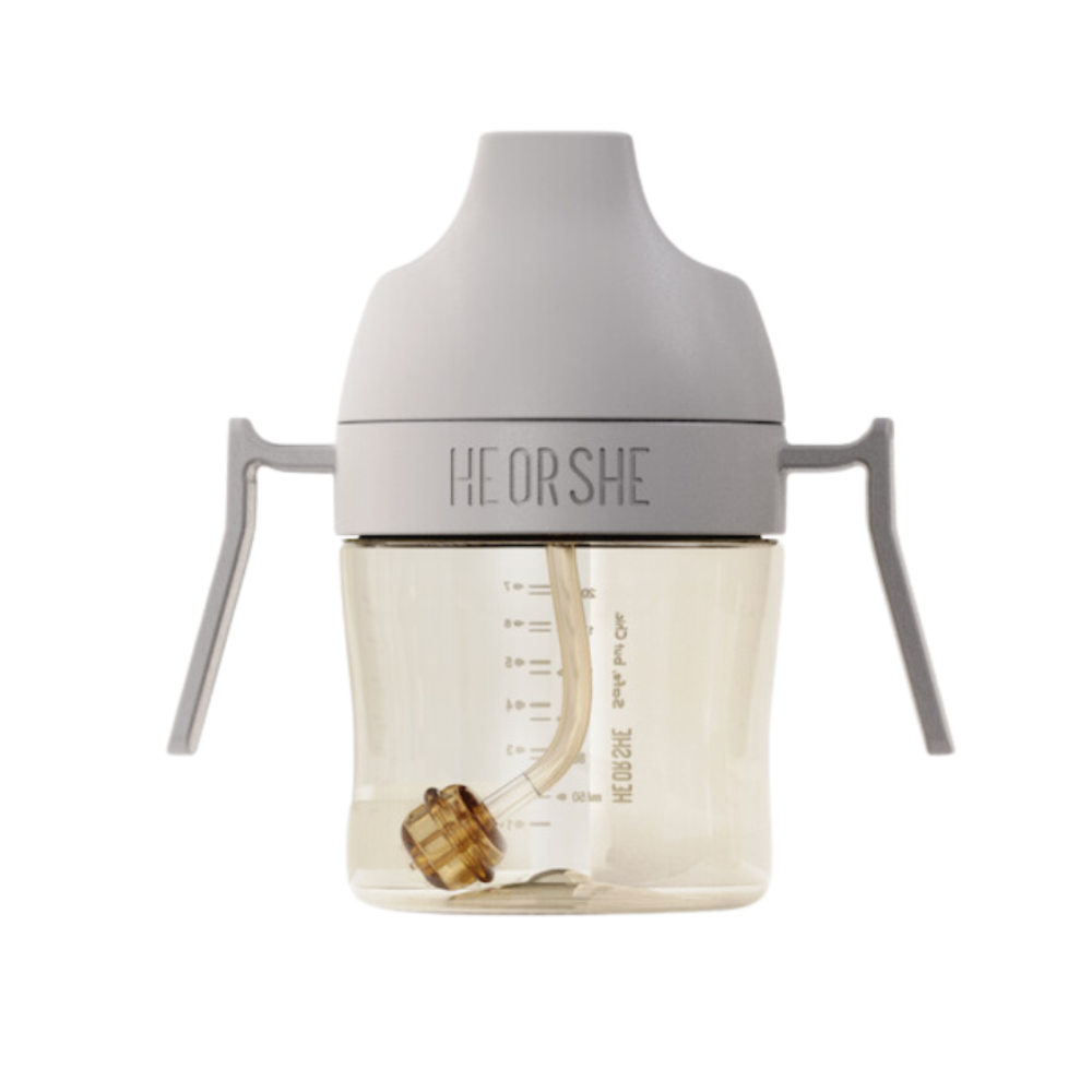 HEORSHE SIPPY TASSE SOINS DENTAIRES, 210 ml., 6+ GRIS