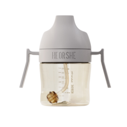 HEORSHE SIPPY CUP TANDPLEJE, 210 ml., 6+ GRÅ