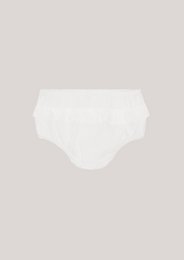 Bloomer in cotone con volant - Bianco classico
