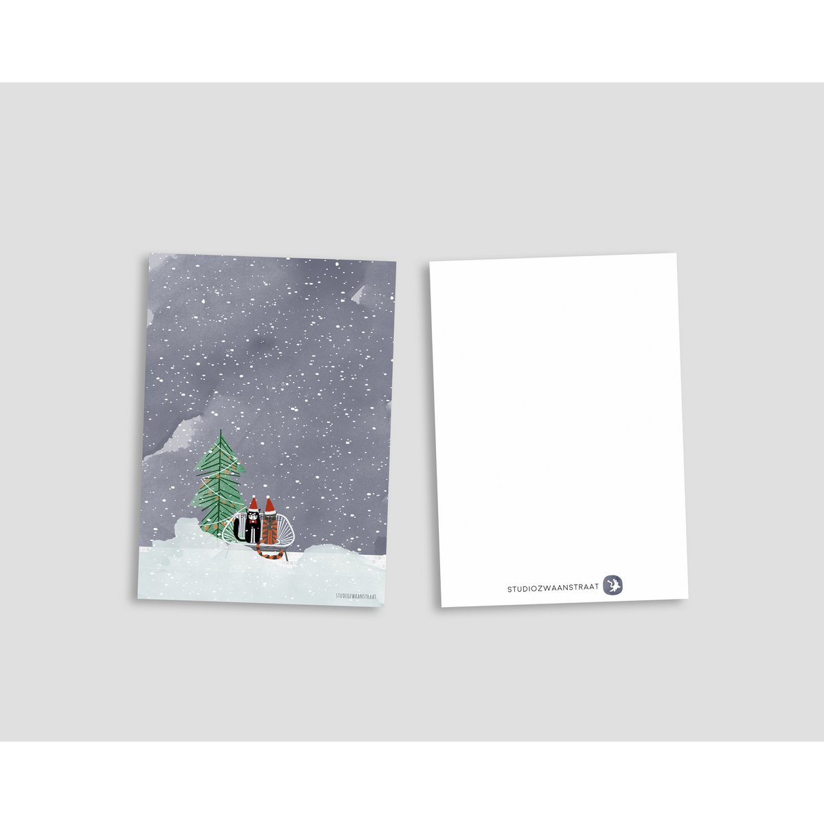 postcard - series 'Christmas'- 'Ot and Sien celebrate Christmas'