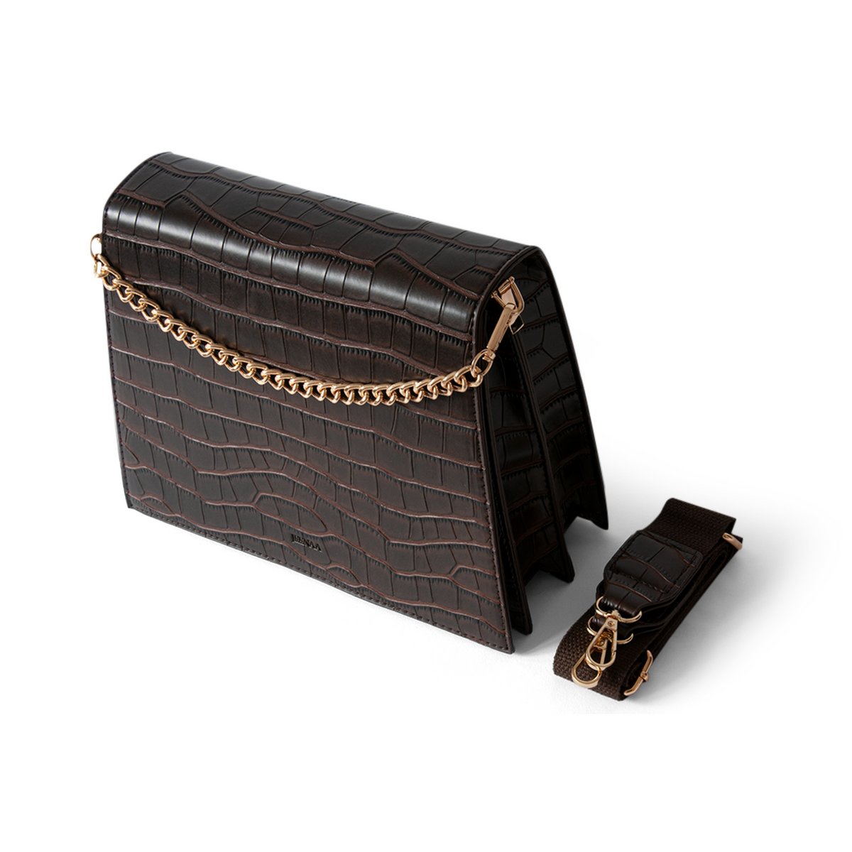 Jeele Croc-Brown Bag