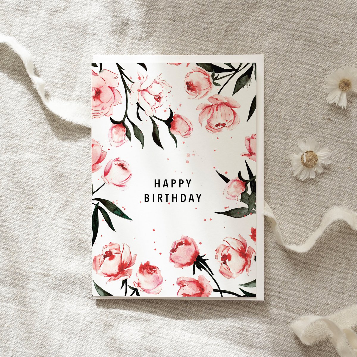 Wenskaart · Gefeliciteerd met je verjaardag | rozen