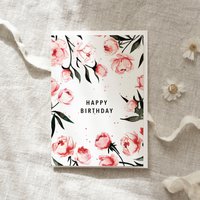 Greeting card · Happy Birthday | roses