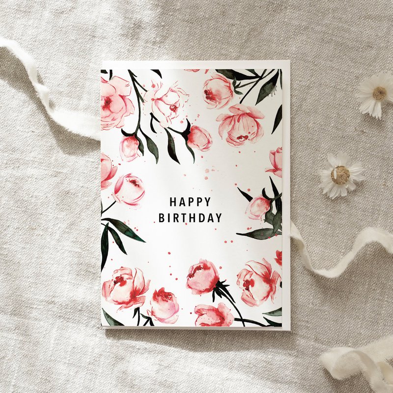 Biglietto d'auguri · Buon Compleanno | Rose
