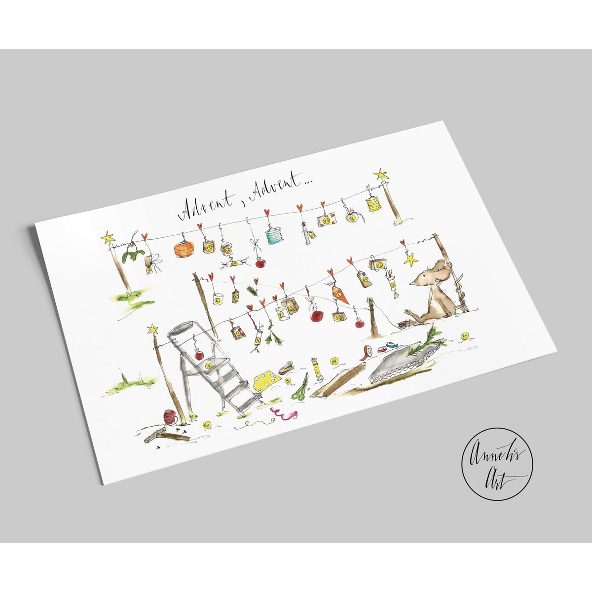 Postcard | Advent Card | Advent, Advent