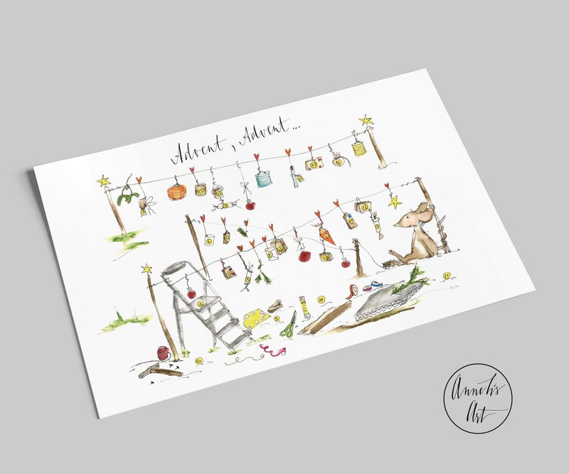 Postcard | Advent Card | Advent, Advent