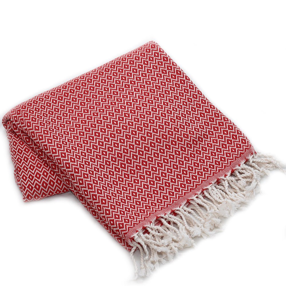 Red 100 cm x 180 cm 100% Cotton
