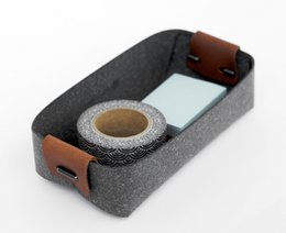 Pot à cartes en cuir recyclé