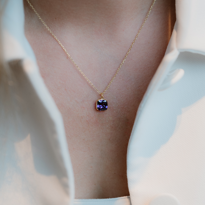 Collier Pierre de Naissance Février Améthyste
