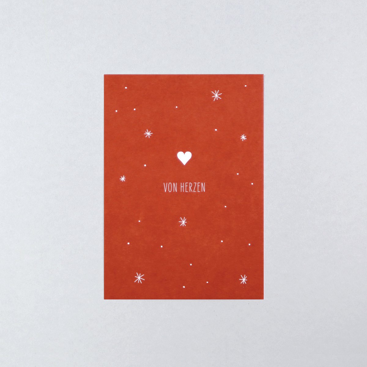 Postkarte Holzschliff Mirjam Herz