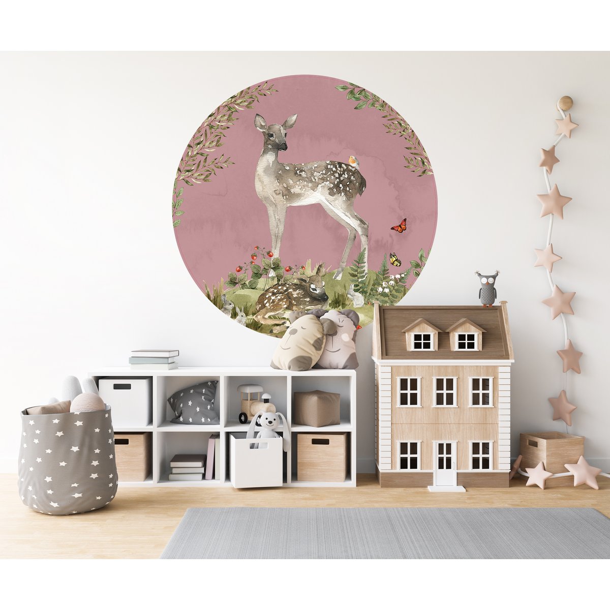 Wall circle wallpaper Forrest 120 cm
